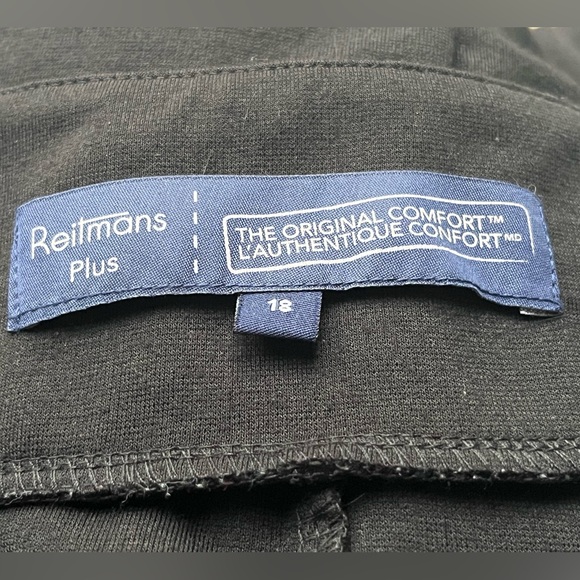 VGC US 18 Reitmans Plus Black and White Pencil Skirt - Picture 3 of 4